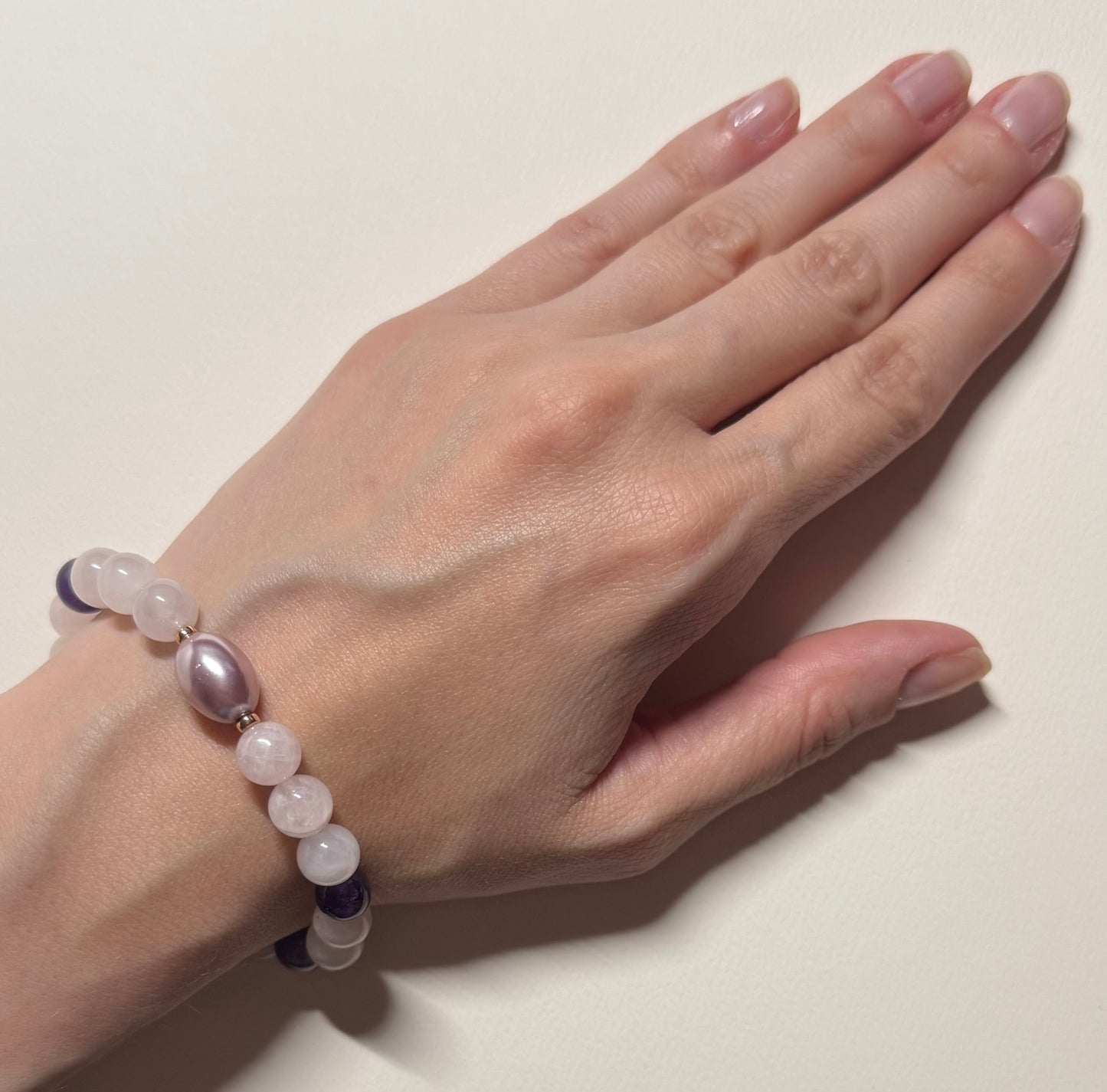 Morgan Stone Stretch Bracelet with Pearl