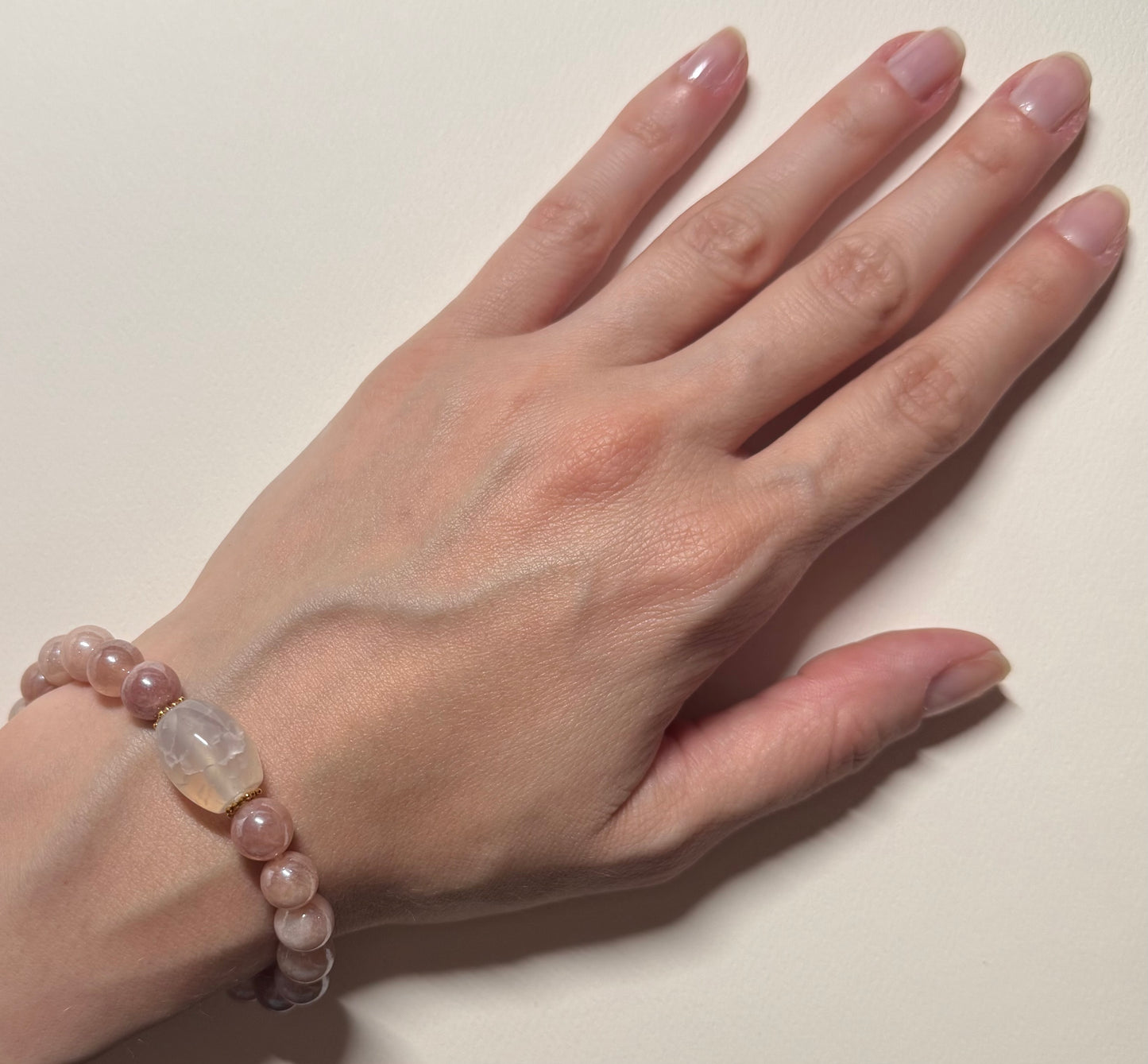 Sunstone Stretch Bracelet with Agate