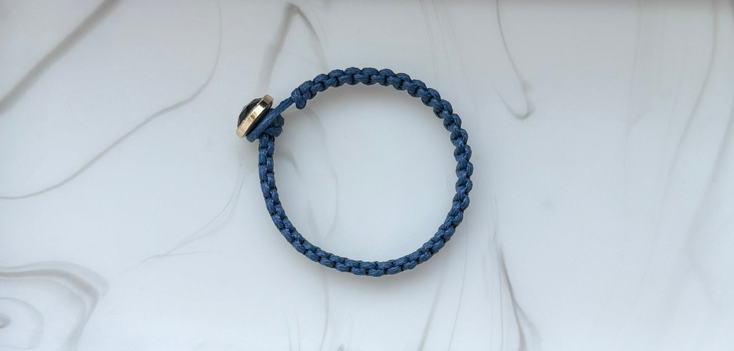 Navy Quartz Duo Friendship Bracelet