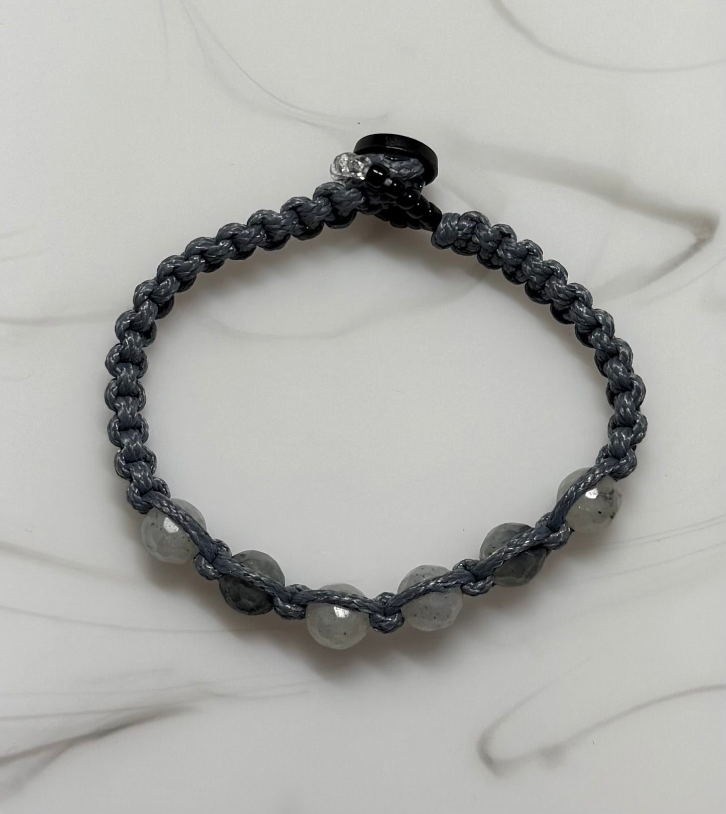 Gray Labradorite Duo Friendship Bracelet