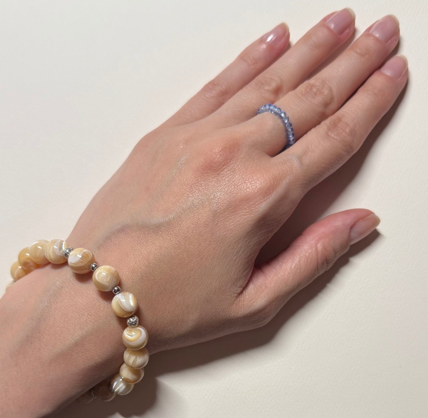 Mother of Pearl Bracelet with Sterling Silver
