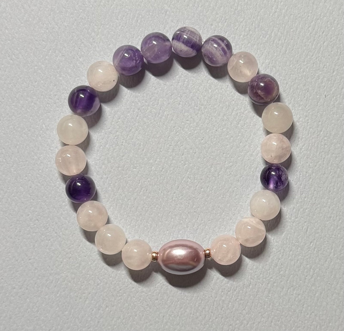 Morgan Stone Stretch Bracelet with Pearl