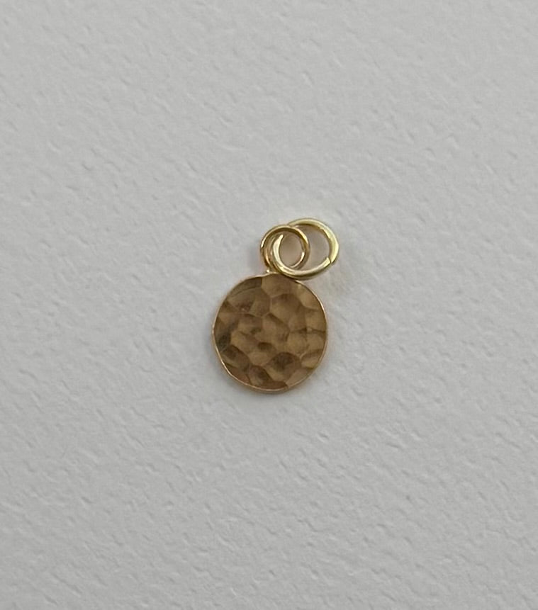 Hammered Round Charm