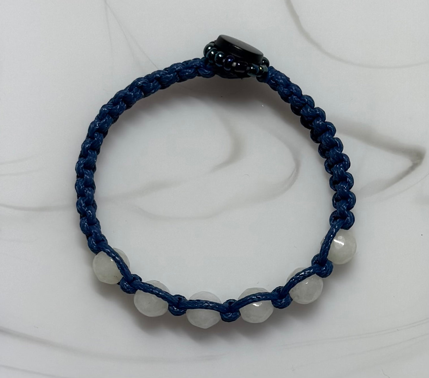 Navy Quartz Duo Friendship Bracelet