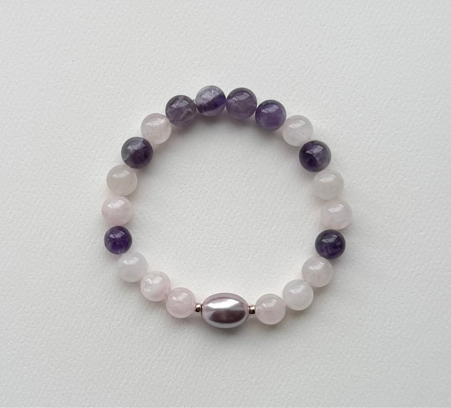 Morgan Stone Stretch Bracelet with Pearl
