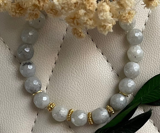 Vermeil Labradorite Bead Bracelet