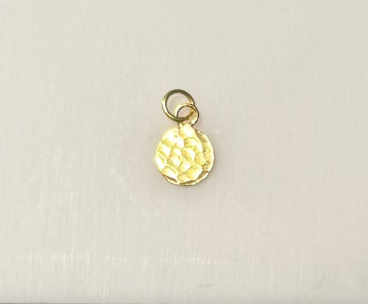 Hammered Round Charm